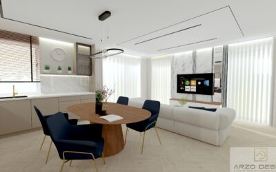 Salon z aneksem kuchennym 1