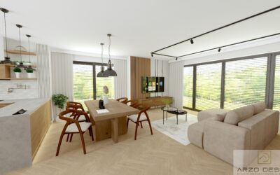 Salon z aneksem kuchennym 8
