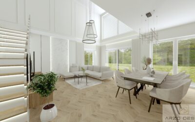 Salon z aneksem kuchennym 9 (z antresolą)